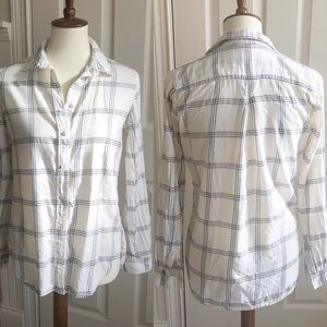 H&M Flannel button up blouse